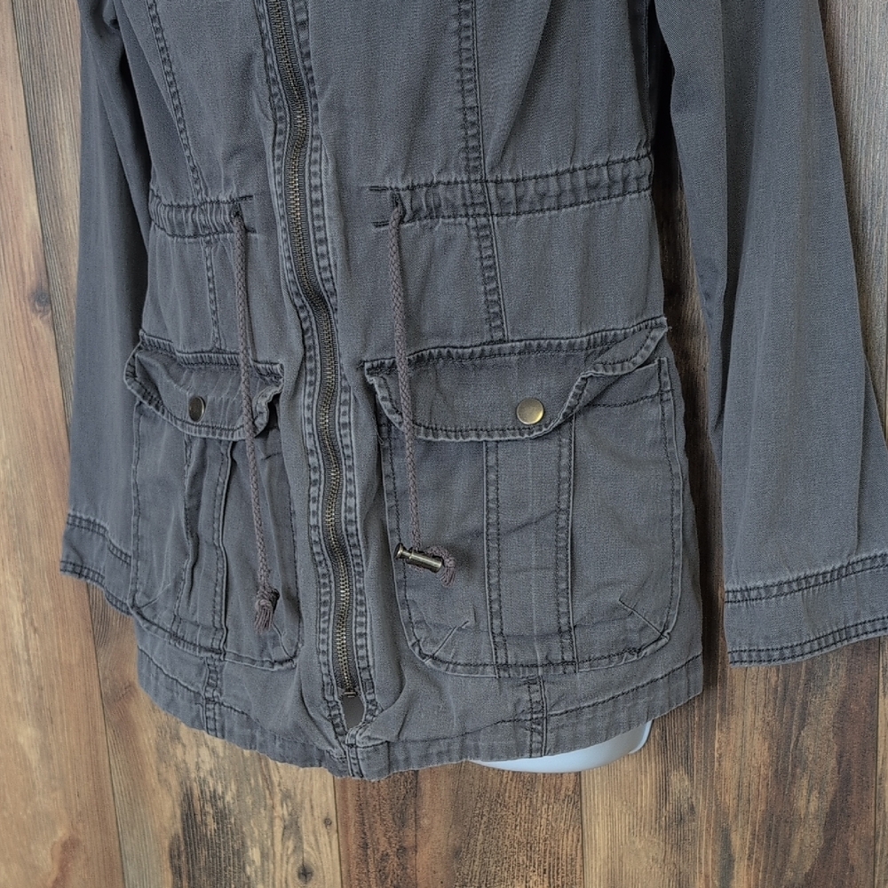 Mossimo Supply Co. Gray Blue Utility Jacket M D461 - Picture 3 of 6